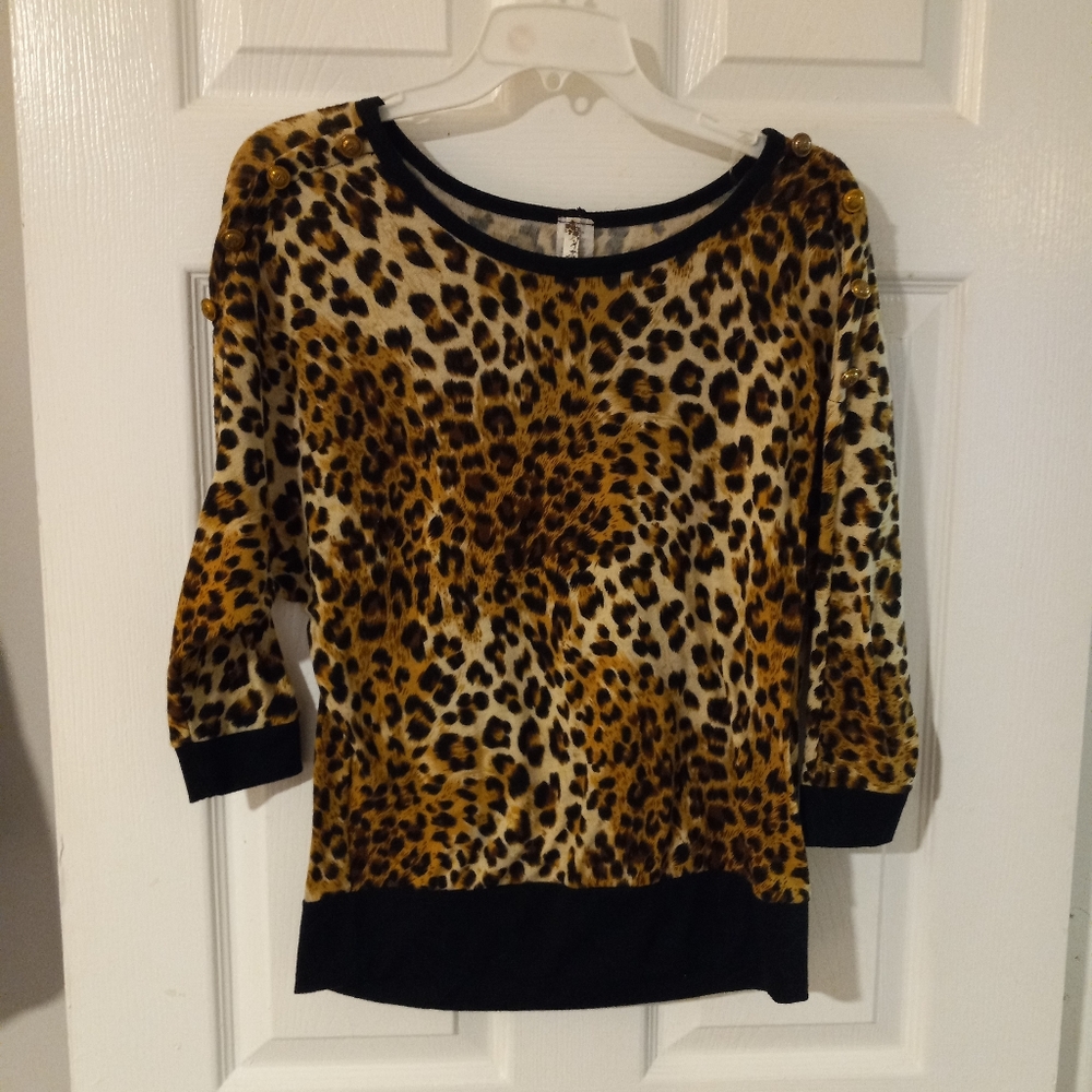 Leopard print blouse
